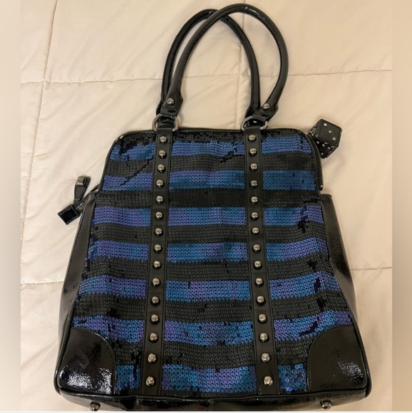 🍂🍁Extremely Rare HTF Vintage Betsey Johnson Sequin Dice Bag - Picture 3 of 5